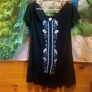 Off shoulder black dress